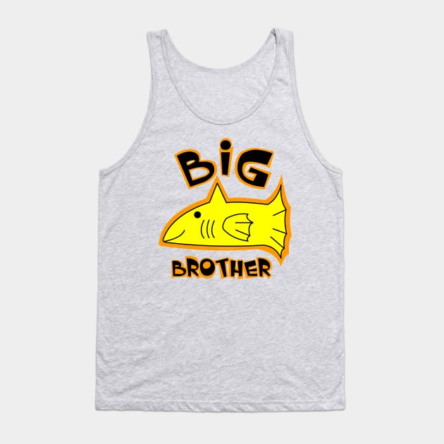 Big Brother Yellow Fish Tank Top by Barthol Graphics